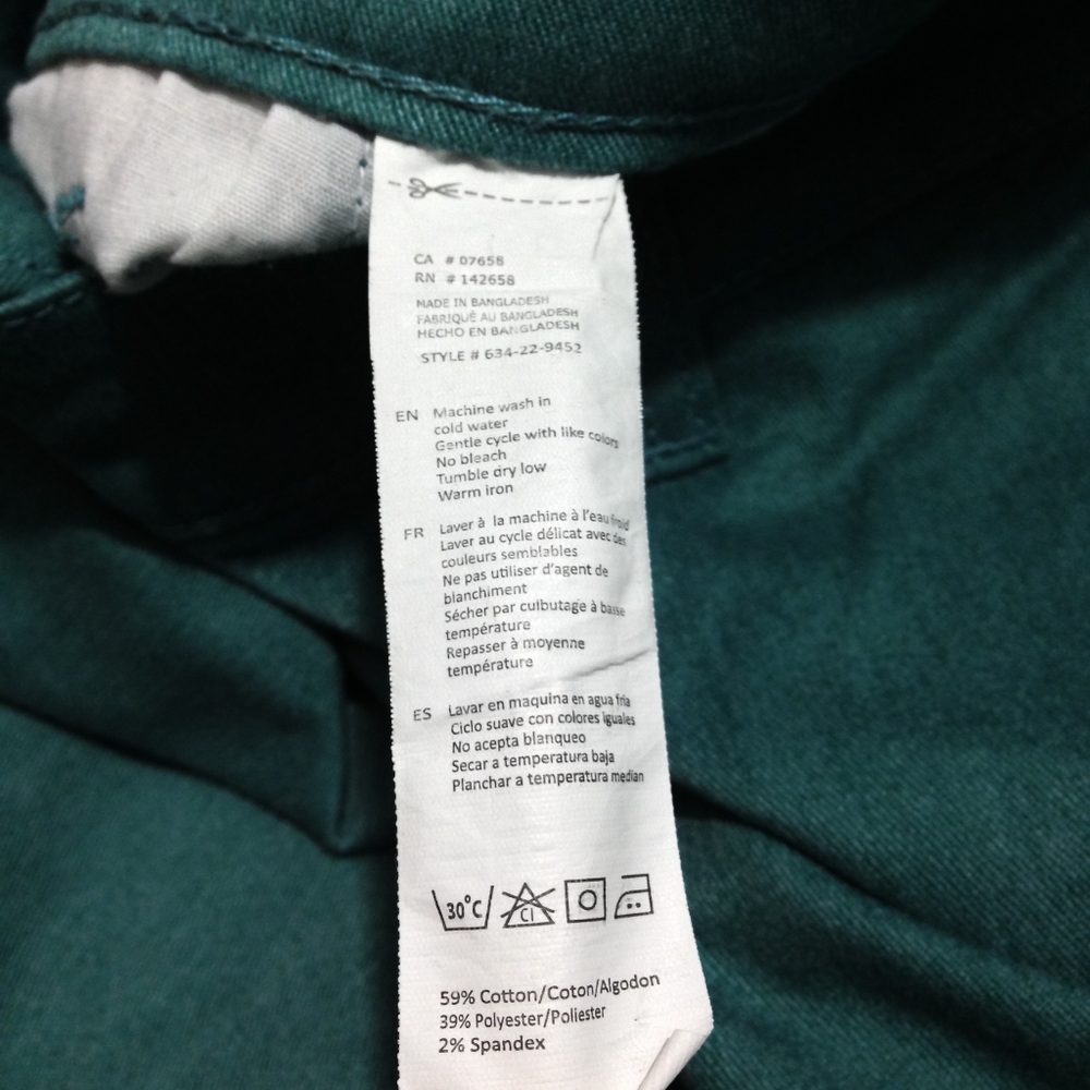 Urban Heritage | Teal Flat Front Men Shorts | Size 36 - Picture 6 of 10